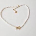 PQT-992 - Bow Shape Pearl Pendant Necklace for Women - Image 5