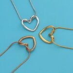PRJ-183 Hollow Heart Pendant –Golden - Image 4