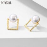 Korean Square Pearl Shape Earing | Ethnic wear | - Image 4