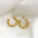 Twisted Sparkling Earrings for Women